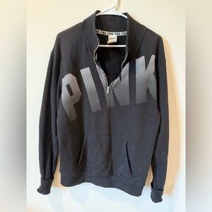 Victoria's Secret Black Zip Up Sweater